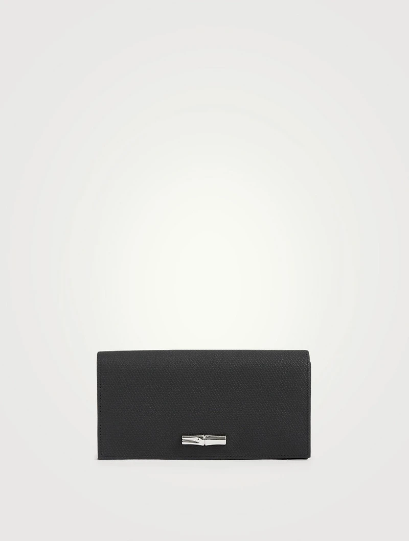Roseau Leather Long Continental Wallet