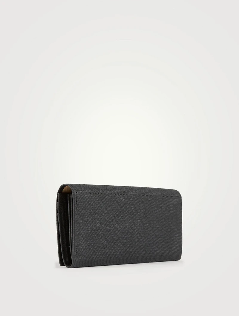 Roseau Leather Long Continental Wallet