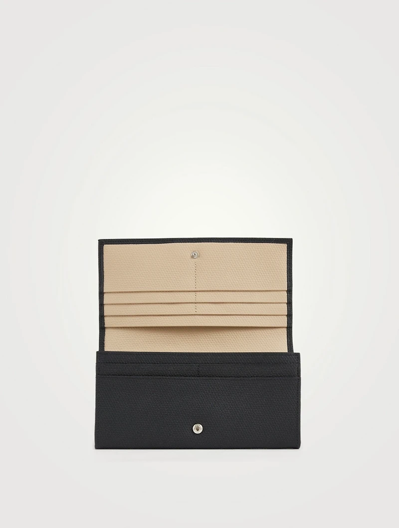 Roseau Leather Long Continental Wallet