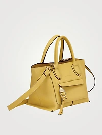 Small Mailbox Leather Top Handle Bag