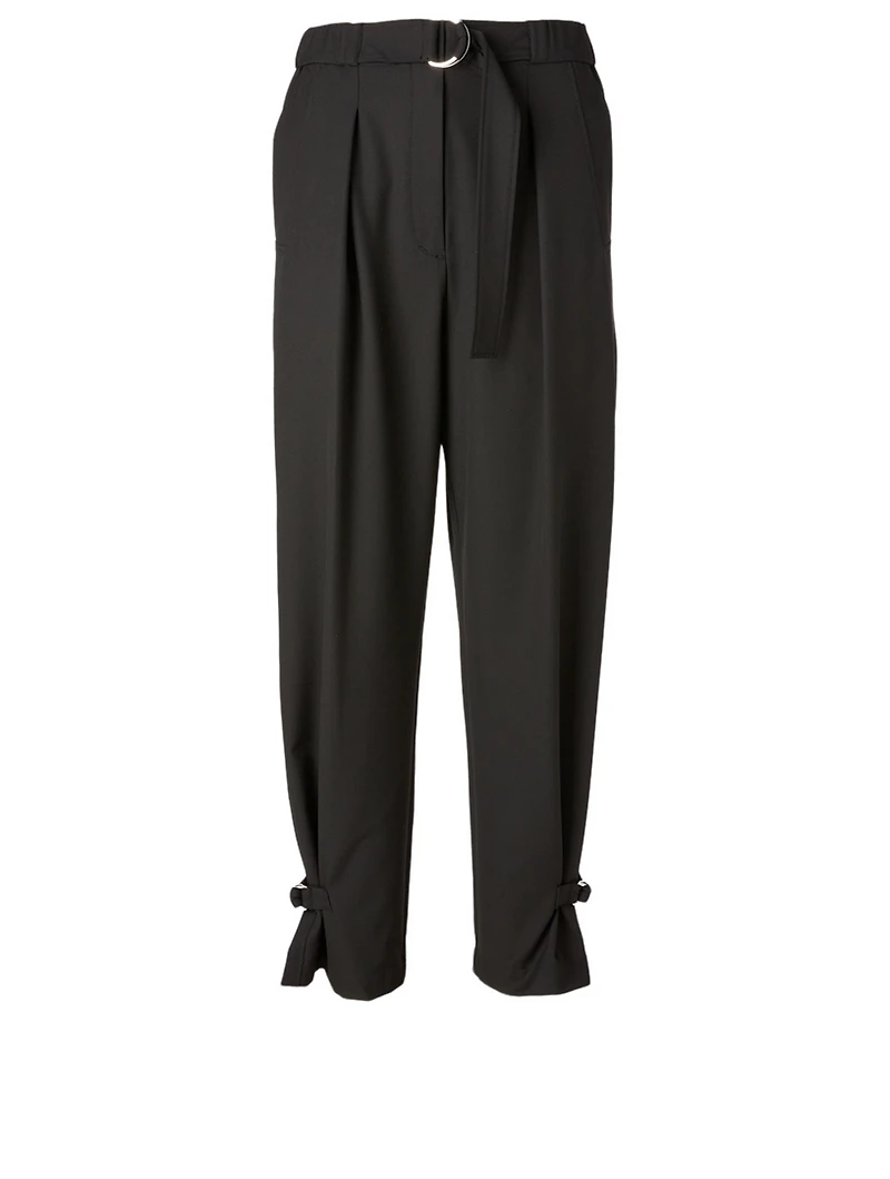 Tapered Track Pants With Belt