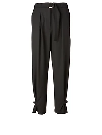 Tapered Track Pants With Belt