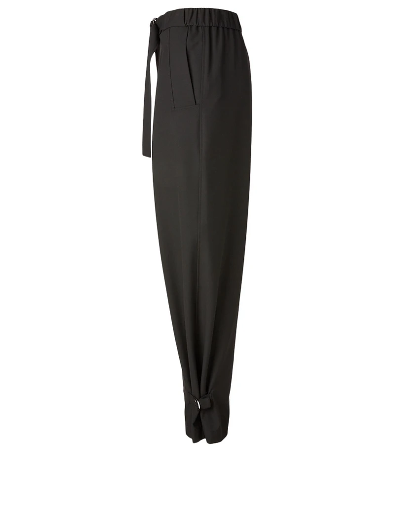 Tapered Track Pants With Belt