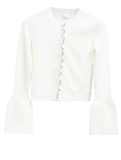 Wool Ribbed Cardigan
