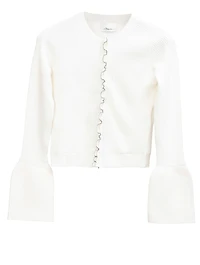 Wool Ribbed Cardigan