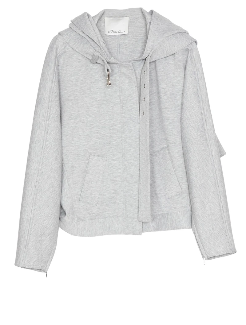 Hooded Jacket With Buckle Strap