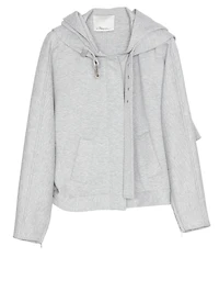 Hooded Jacket With Buckle Strap