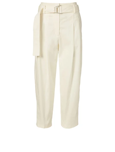 Cotton-Blend Utility Pants With Belt