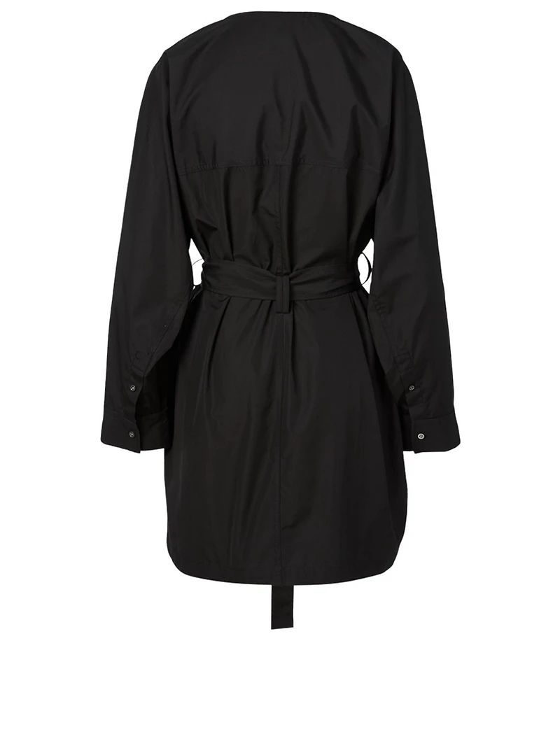 Cotton Shirt Dress With Belt