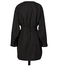 Cotton Shirt Dress With Belt