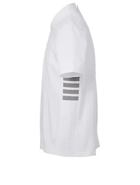 Cotton Pique Polo Shirt With Four-Bar Side Insert