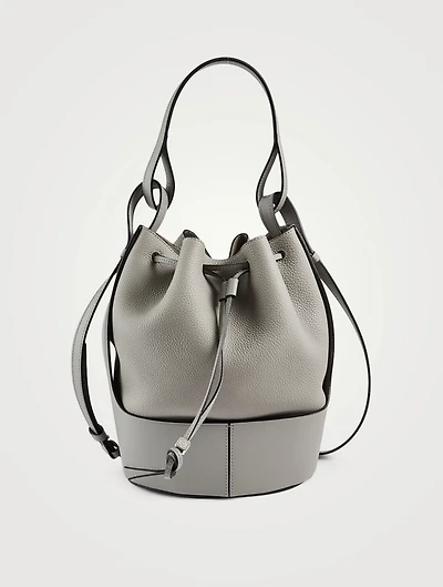 Balloon Leather Bucket Bag