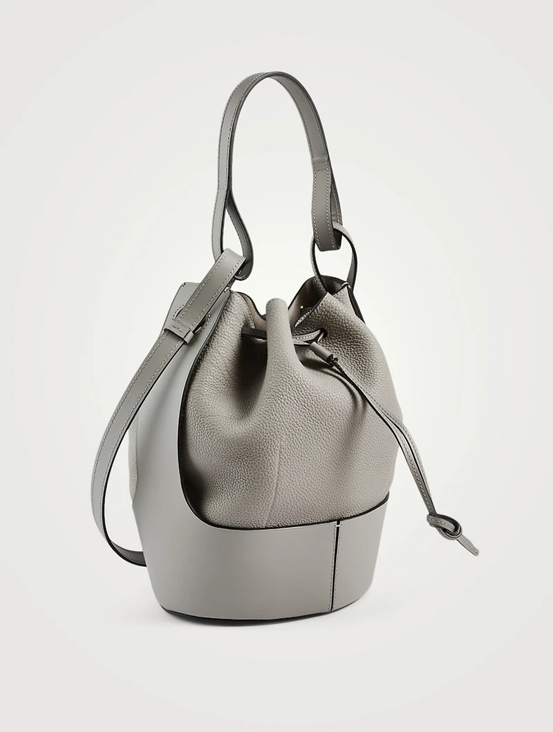 Balloon Leather Bucket Bag