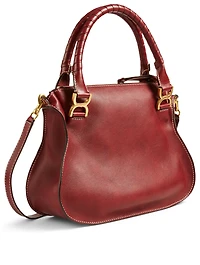Medium Marcie Leather Satchel Bag