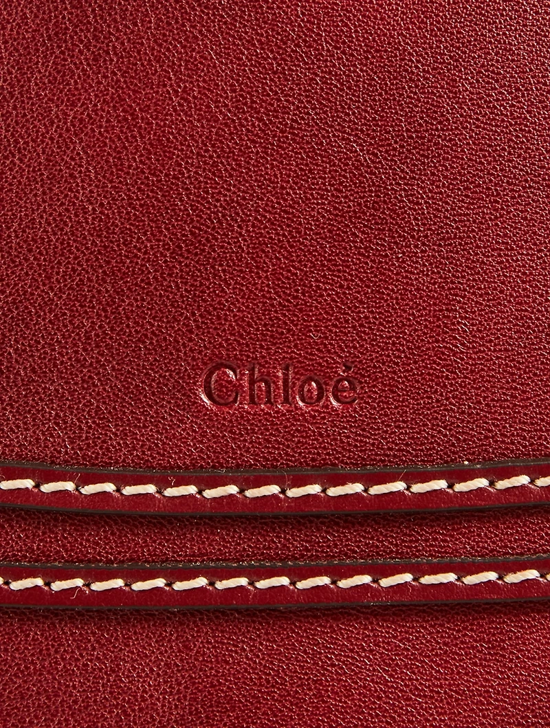 Medium Marcie Leather Satchel Bag