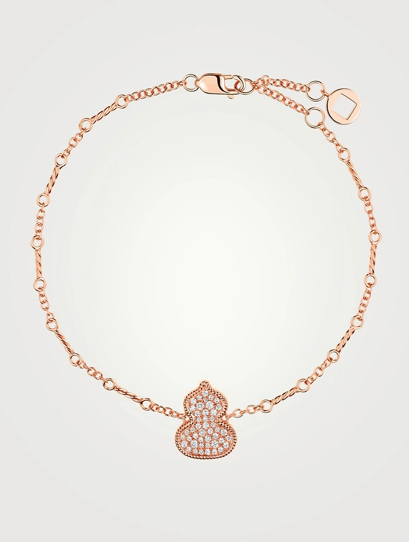 Wulu 18K Rose Gold Bracelet With Diamonds