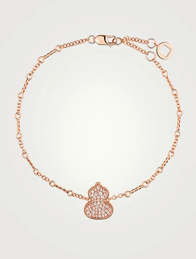 Wulu 18K Rose Gold Bracelet With Diamonds
