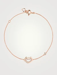 Petite Yu Yi 18K Rose Gold Bracelet With Diamonds