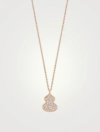 Petite Wulu 18K Rose Gold Necklace With Diamonds