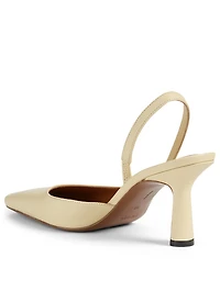 Dracu Leather Slingback Pumps