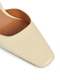 Dracu Leather Slingback Pumps