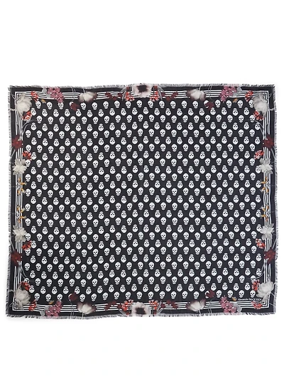 Modal Night Flower Biker Skull Scarf