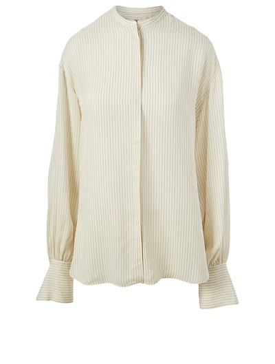 Assa Silk Blouse Striped Print