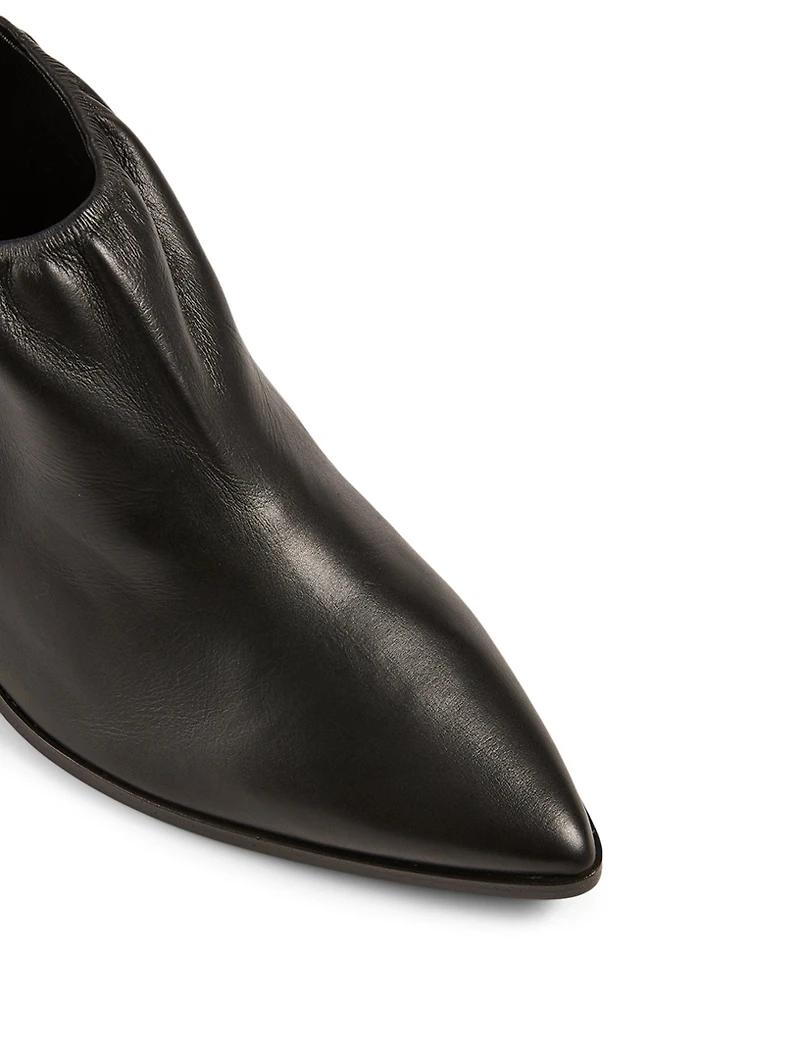 Dena Leather Heeled Ankle Boots