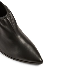 Dena Leather Heeled Ankle Boots