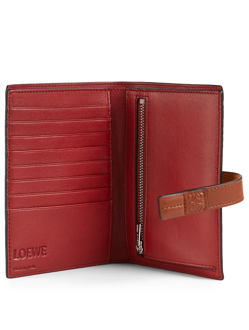 Medium Leather Vertical Wallet
