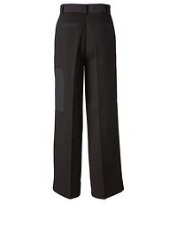 High-Waisted Wide Pants With Belt