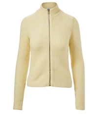 Alpaca And Merino Zip Cardigan