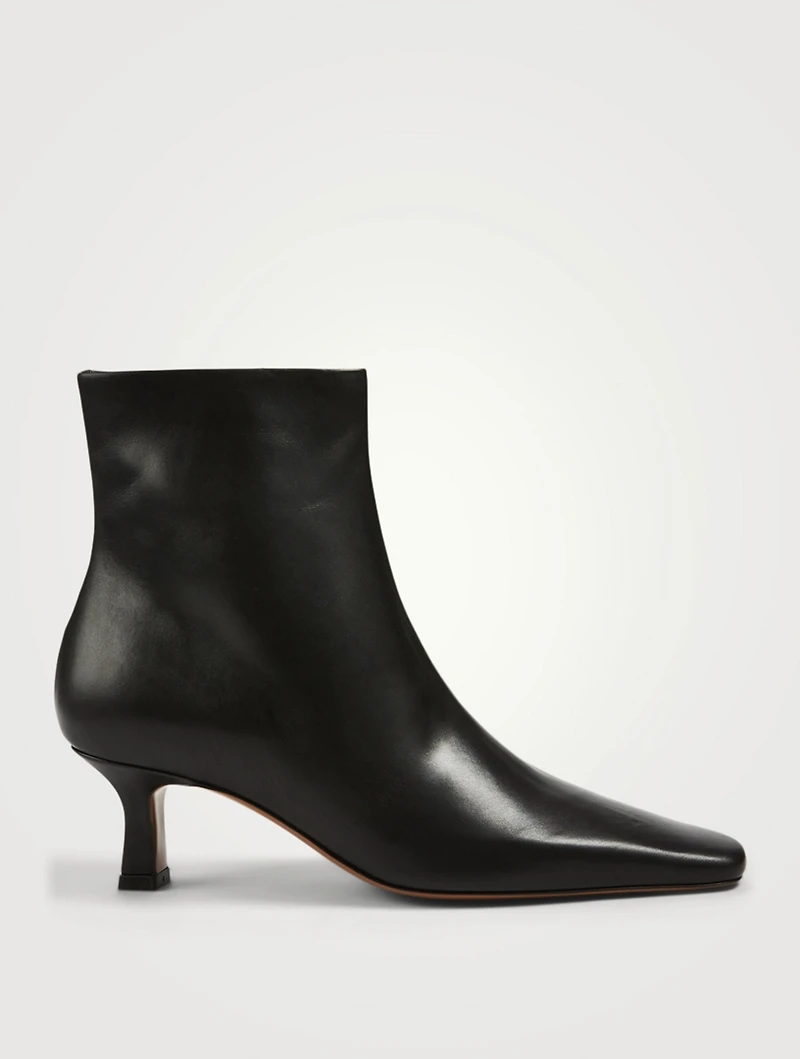 Diadem Leather Heeled Ankle Boots