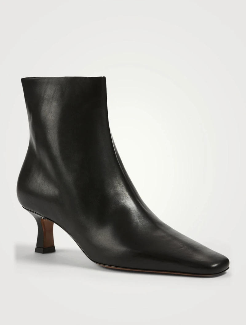 Diadem Leather Heeled Ankle Boots