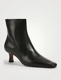 Diadem Leather Heeled Ankle Boots