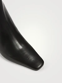 Diadem Leather Heeled Ankle Boots