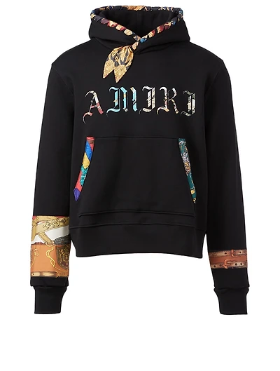 Patch Scarf Olde English Cotton Hoodie