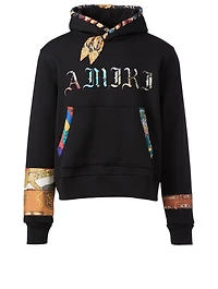 Patch Scarf Olde English Cotton Hoodie