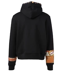 Patch Scarf Olde English Cotton Hoodie