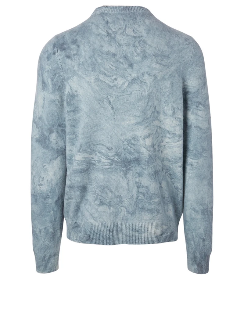 Cashmere And Wool Marble Tie Dye Sweater