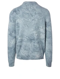 Cashmere And Wool Marble Tie Dye Sweater