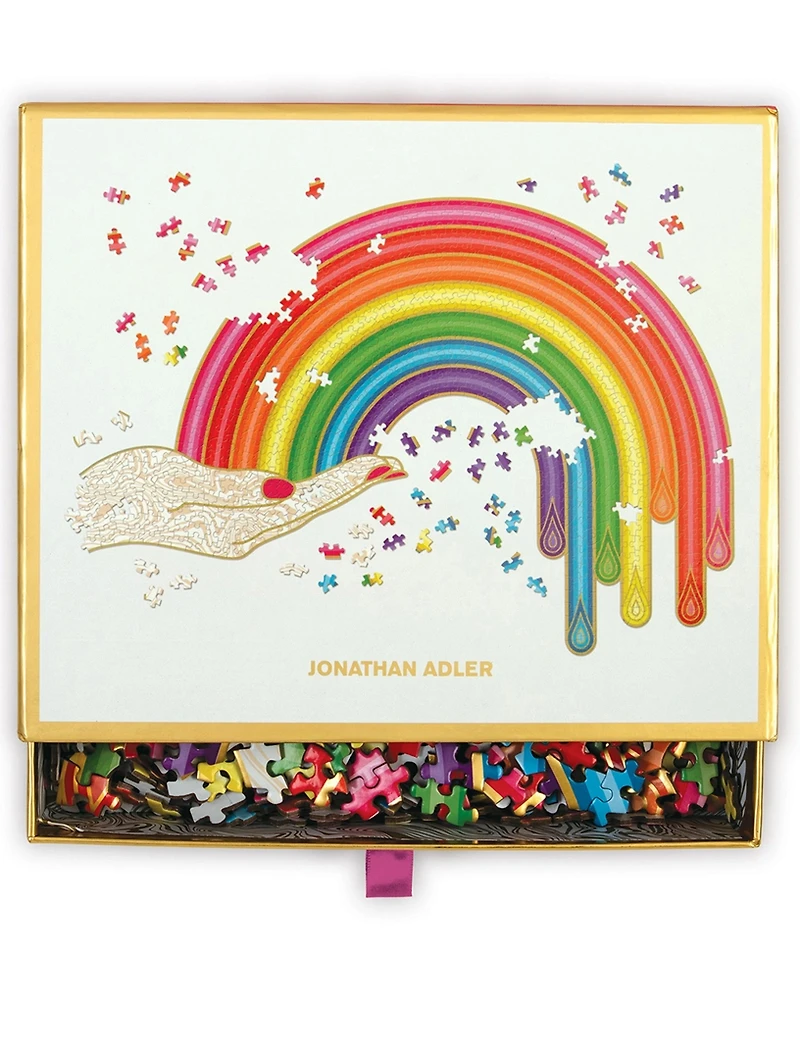 Jonathan Adler Rainbow Hand 750 Piece Shaped Puzzle