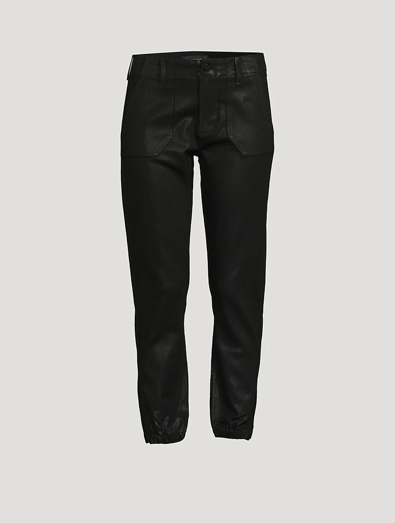 Mayslie Jogger Pants With Luxe Coating