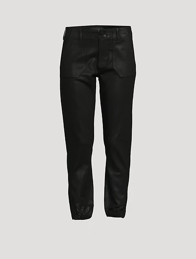 Mayslie Jogger Pants With Luxe Coating