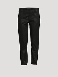 Mayslie Jogger Pants With Luxe Coating