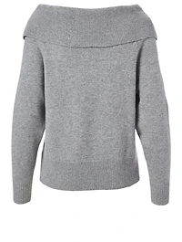Izabella Wool-Blend Off-The-Shoulder Sweater