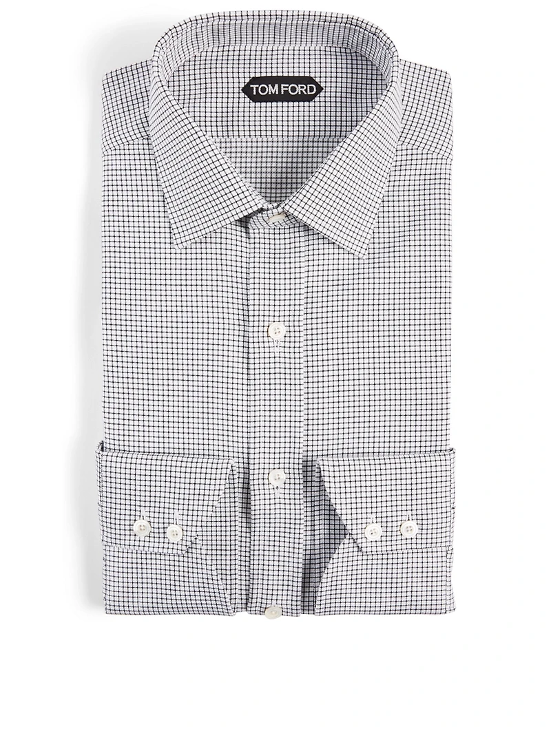 Cotton Shirt Check Print