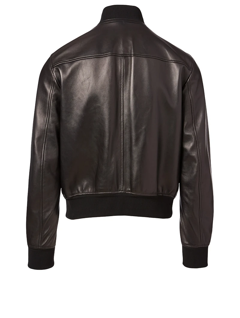 Leather Blouson Jacket