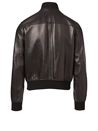 Leather Blouson Jacket