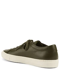 Achilles Pebbled Leather Sneakers